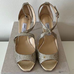 Jimmy Choo Emily glitter heels